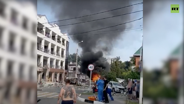 Взрыв газа в частной гостинице Геленджика — видео - Sputnik Молдова
