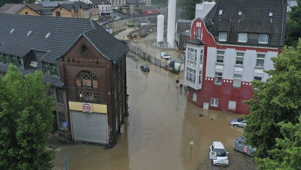 Затопленный центр города Хаген - Sputnik Moldova