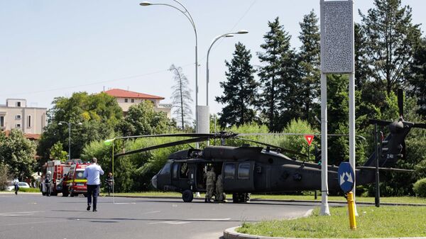 Elicopter aterizat forțat în București - Sputnik Moldova-România