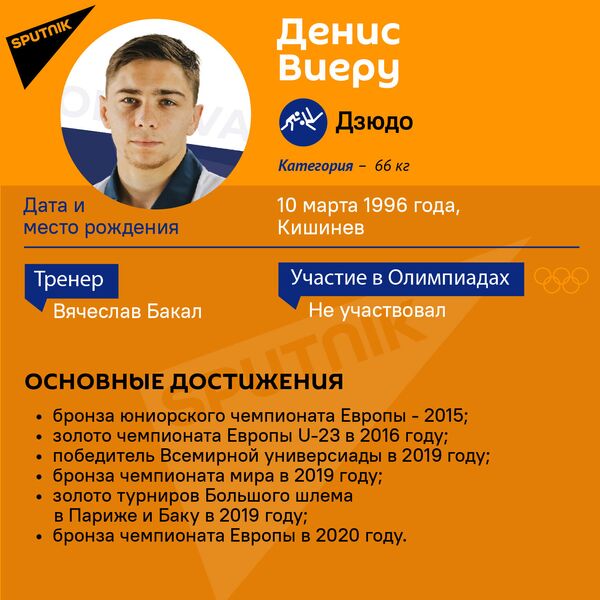 Дзюдоист Денис Виеру поборется за награды в весе до 66 килограммов. - Sputnik Молдова
