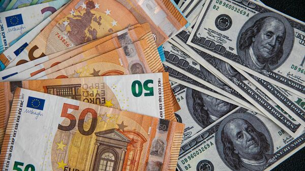 Bancnote, euro, dolari - Sputnik Moldova-România
