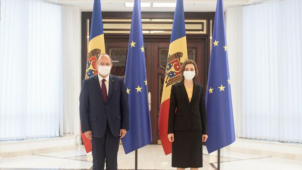 Maia Sandu și Bogdan Aurescu - Sputnik Moldova-România