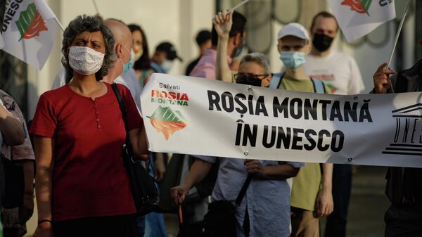 Protest în apărarea Roșiei Montane ca patrimoniu UNESCO - Sputnik Moldova-România