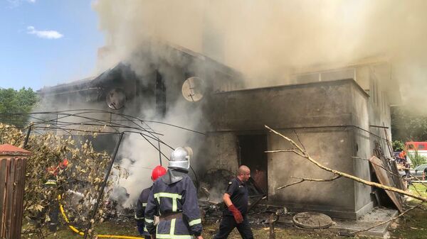 Самолет упал на жилой дом на западе Украины - Sputnik Moldova-România