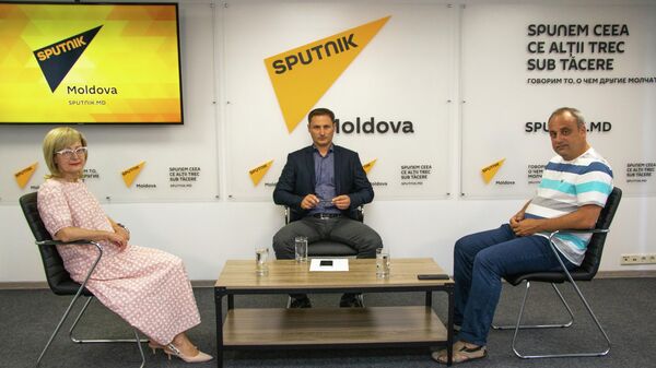 Elena Bodnarenco, Viorel Furdui și Ghenadie Vaculovschi - Sputnik Moldova