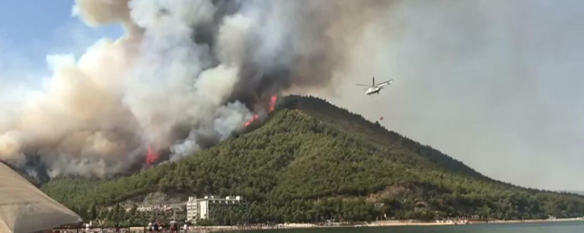 Turkey: Plumes of smoke rise to sky as fires burn close to coastal resorts - Sputnik Молдова, 1920, 30.07.2021