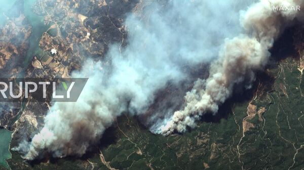 Turkey: Satellite images show extent of wildfires ravaging southern Turkey - Sputnik Moldova-România
