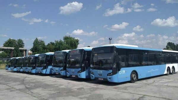 Автобусы с пробегом из Нидерландов прибыли в Кишинев - Sputnik Молдова
