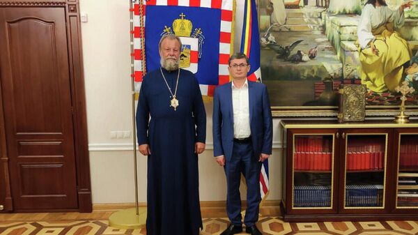 Întâlnirea lui Igor Grosu cu Mitropolitul Vladimir - Sputnik Moldova