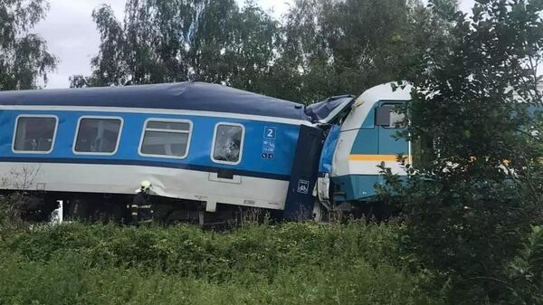 Столкновение поездов в Чехии  - Sputnik Moldova-România