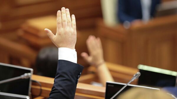 Депутаты парламента Молдовы рассматривают вотум доверия правительству Гаврилицы
 - Sputnik Молдова