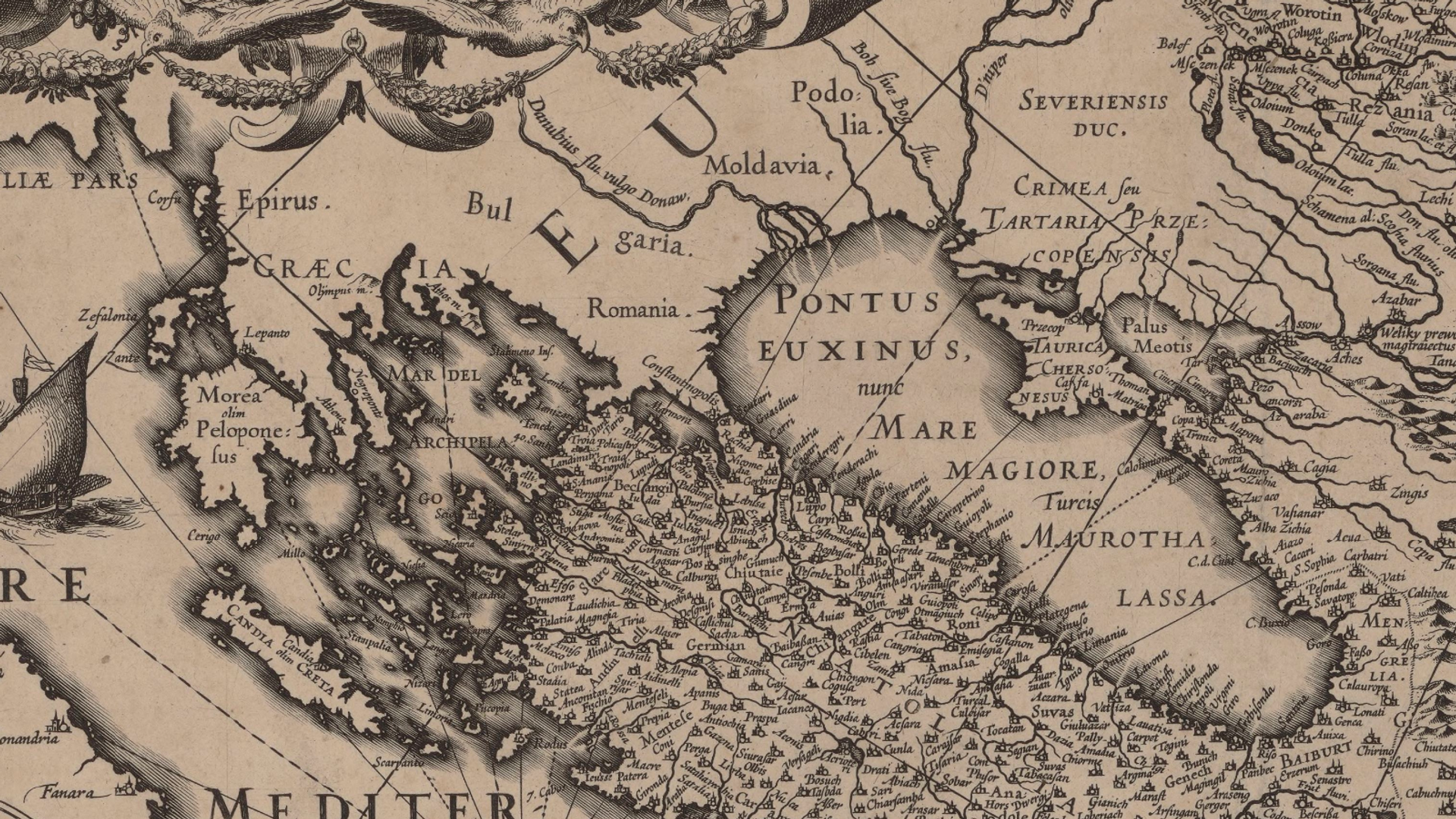 Карта Причерноморья Н.Вишера. 17 век. - Sputnik Молдова, 1920, 08.08.2021
