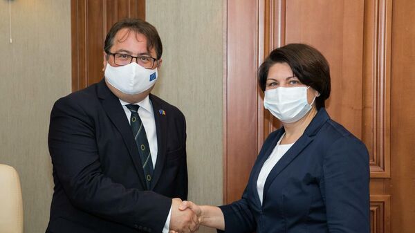  Premierul Natalia Gavrilița s-a întâlnit cu ambasadorul Peter Michalko - Sputnik Молдова