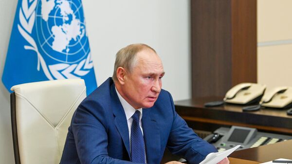 Президент РФ В. Путин принял участие в конференции Совета безопасности ООН по укреплению морской безопасности - Sputnik Moldova