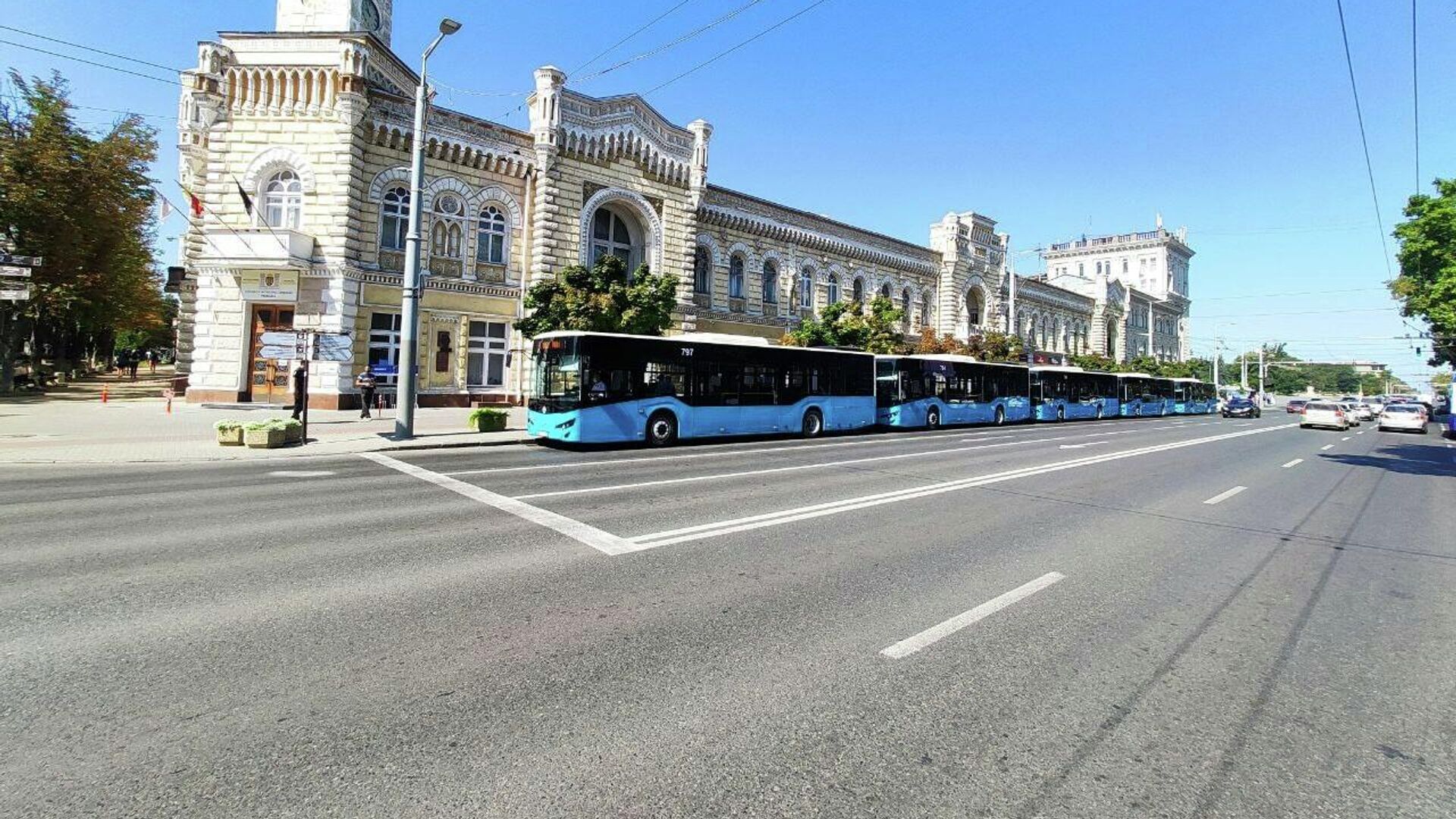 Lansarea pe rută a primelor cinci autobuze noi - Sputnik Moldova, 1920, 14.08.2021