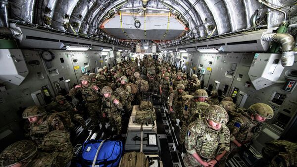 Trupele britanice din cadrul Brigăzii 16 de asalt aerian - Kabul, Afganistan - Sputnik Moldova-România