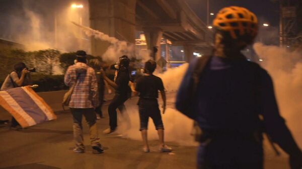 Thailand: Anti-government protesters clash with police on streets of Bangkok - Sputnik Moldova-România