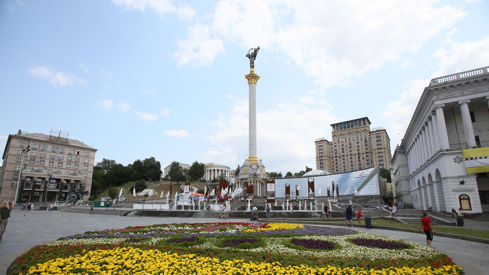 Площадь Независимости в Киеве.  - Sputnik Молдова, 1920, 20.08.2021
