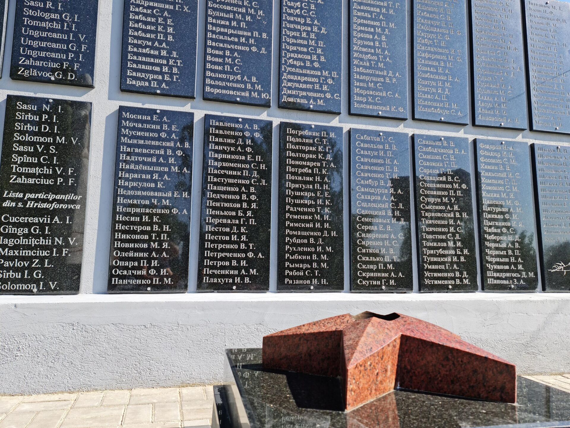 В селе Тушкурены восстановлен и открыт мемориал погибшим воинам - Sputnik Молдова, 1920, 21.08.2021
