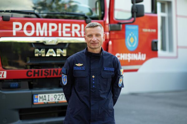 Dmitri Polșcin, pompier din cadrul Inspectoratul General pentru Situații de Urgență - Sputnik Moldova