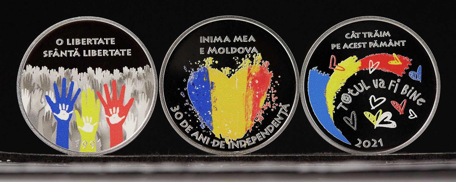 Monede comemorative dedicate celor 30 de ani de Independență - Sputnik Moldova, 1920, 26.08.2021