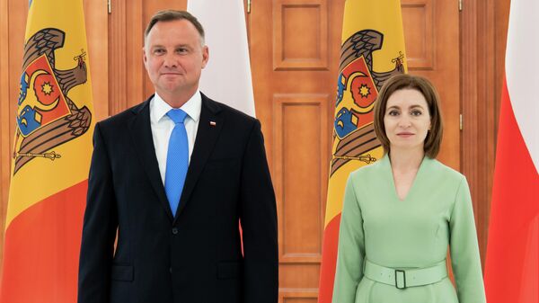 Майя Санду и президент Польши Анджей Дуда - Sputnik Молдова