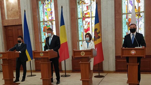 Совместные заявления президентов Молдовы, Украины, Румынии и Польши - Sputnik Moldova-România