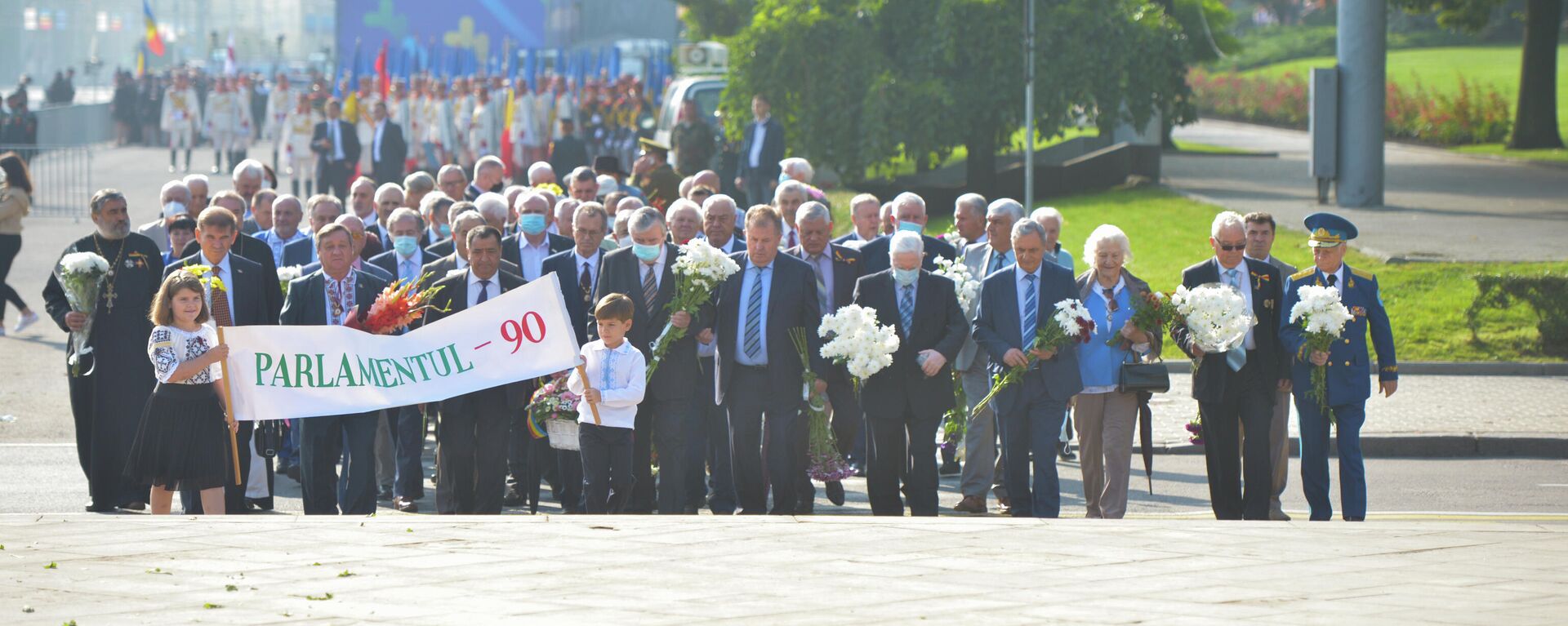 Возложение цветов в Кишиневе на 30-летие независимости Молдовы - Sputnik Moldova, 1920, 27.08.2021