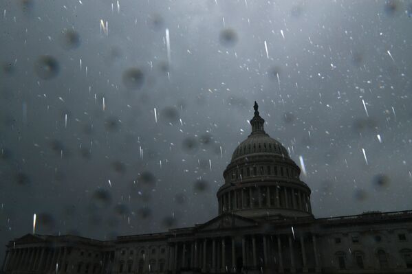 Дождь в Вашингтоне во время прохождения урагана Ида  - Sputnik Moldova-România