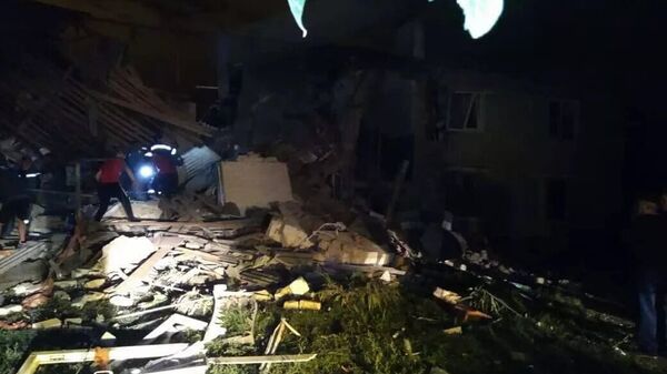 На месте взрыва газа в жилом доме под Ельцом - Sputnik Молдова