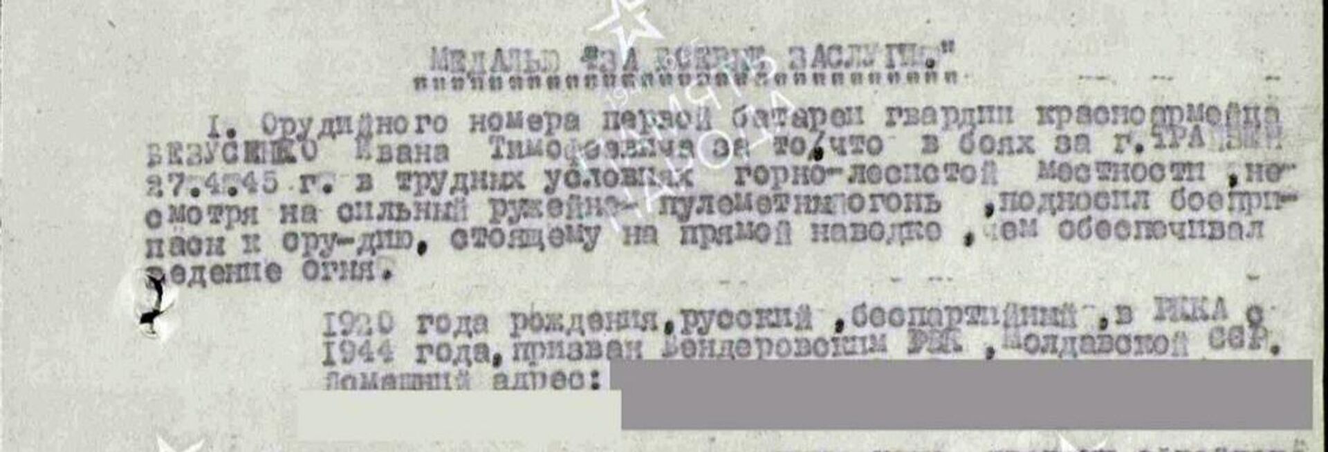 Медаль За боевые заслуги, обнаруженная в Новых Аненах - Sputnik Молдова, 1920, 12.09.2021