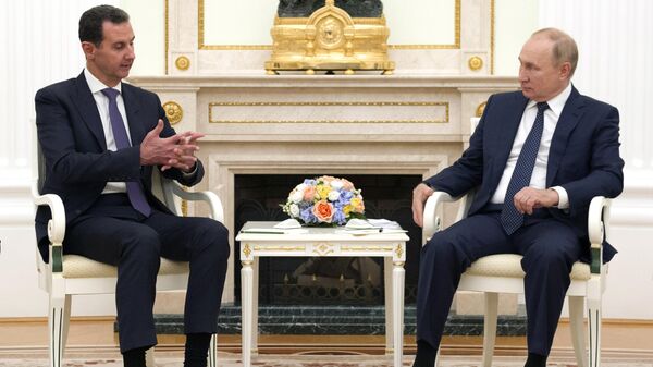  Președintele rus Vladimir Putin a avut o întrevedere cu liderul sirian Bashar al-Assad la Kremlin - Sputnik Moldova