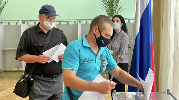 Приднестровцы на выборах в Госдуму  - Sputnik Молдова