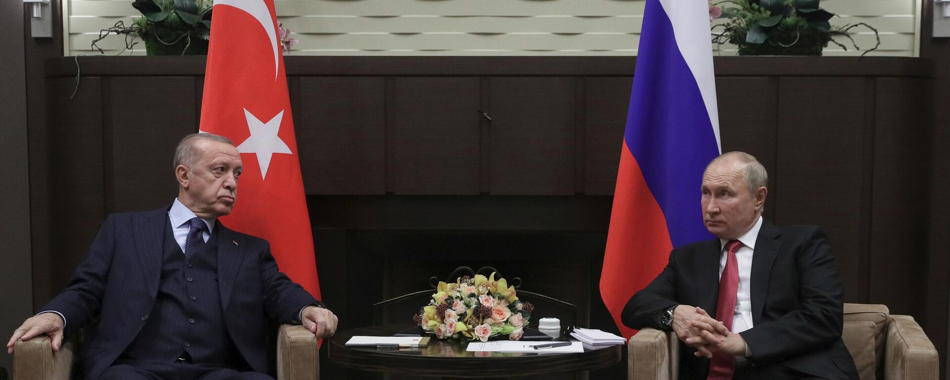 Президент РФ В. Путин провел переговоры с президентом Турции Р. Эрдоганом - Sputnik Молдова, 1920, 29.09.2021