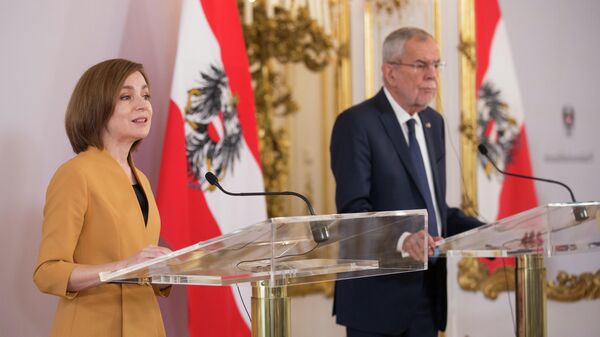 Встреча Майи Санду с президентом Австрии Александром Ван дер Белленом - Sputnik Молдова