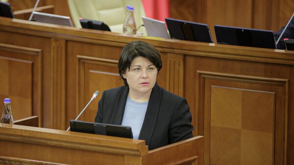 Наталья Гаврилица на заседании парламента Молдовы - Sputnik Молдова