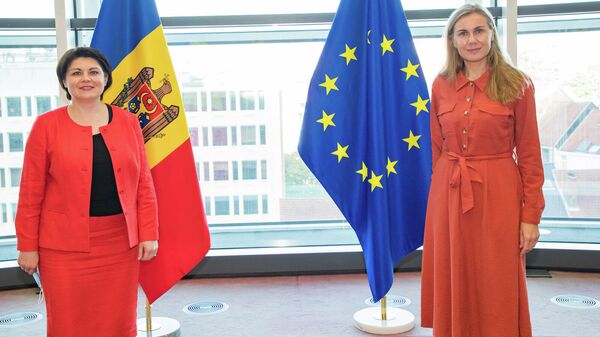 Natalia Gavrilița și  Kadri Simson - Sputnik Moldova