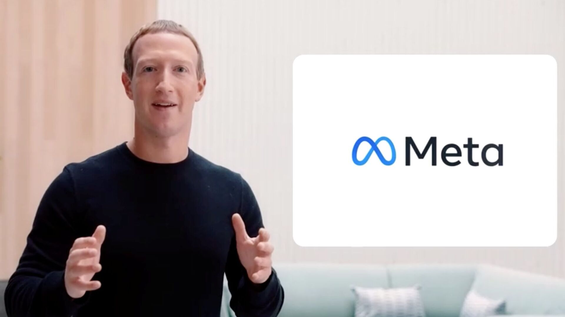 Генеральный директор Facebook Марк Цукерберг объявляет о переименовании Facebook в Meta - Sputnik Молдова, 1920, 02.11.2021