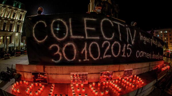 Comemorarea tragediei de la Colectiv - Sputnik Moldova-România