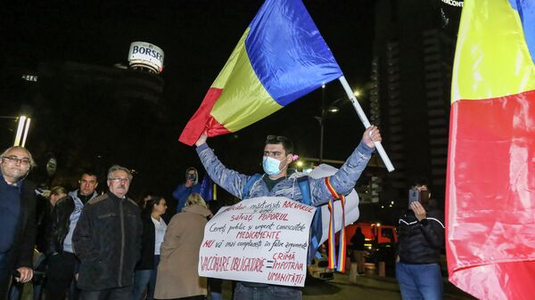 Protest în Piața Universității din București - Sputnik Moldova