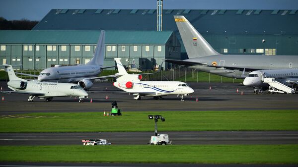 Avioanele liderilor de state pe aeroportul Glasgow, Summit COP26 - Sputnik Moldova-România