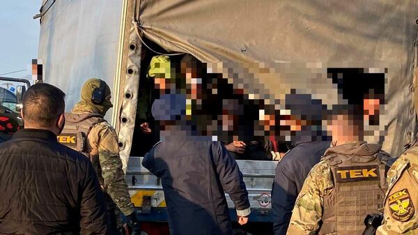 Șofer moldovean prins cu migranți ilegali în remorca camionului - Sputnik Moldova