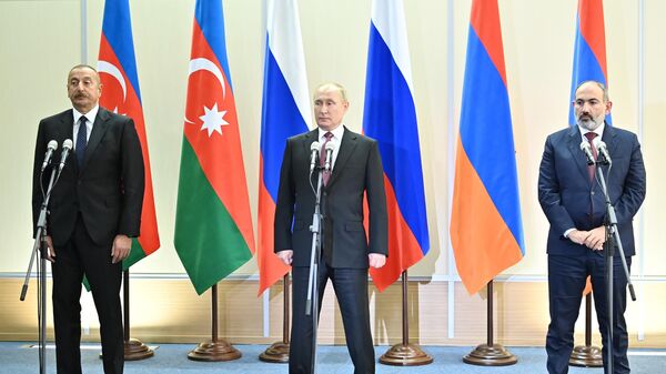 Совместное заявление президентов России, Армении и Азербайджана - Sputnik Молдова