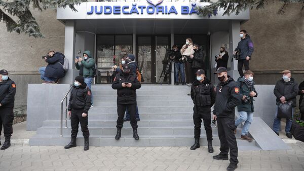 Protestul partidului ȘOR organizat în fața Judecătoriei Bălți - Sputnik Moldova
