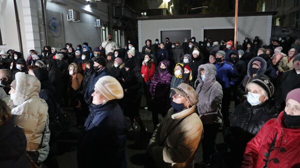 Protestul partidului ȘOR organizat în fața Judecătoriei Bălți - Sputnik Moldova