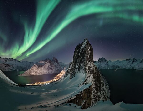 Aurora Boreală în Norvegia - Sputnik Moldova