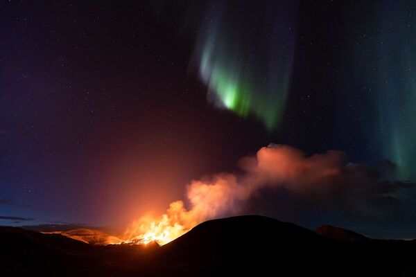 Aurora Boreală văzută din Islanda - Sputnik Moldova