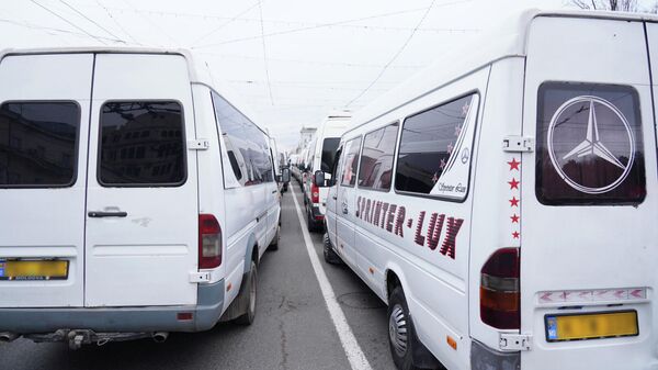 Протест автоперевозчиков в Кишиневе - Sputnik Moldova