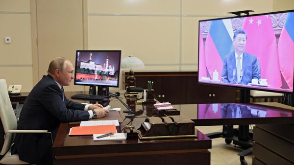 Переговоры президента РФ В. Путина с председателем КНР Си Цзиньпином - Sputnik Молдова