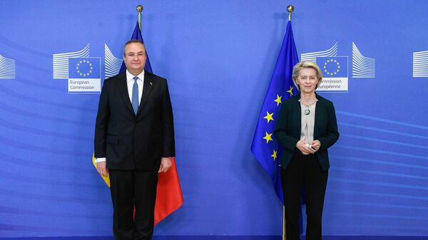 Întrevederea premierului Nicolae-Ionel Ciucă cu președintele Comisiei Europene, Ursula von der Leyen - Sputnik Moldova-România